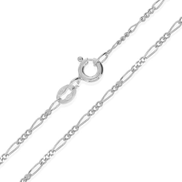 925 Silver Figaro Chain Necklace