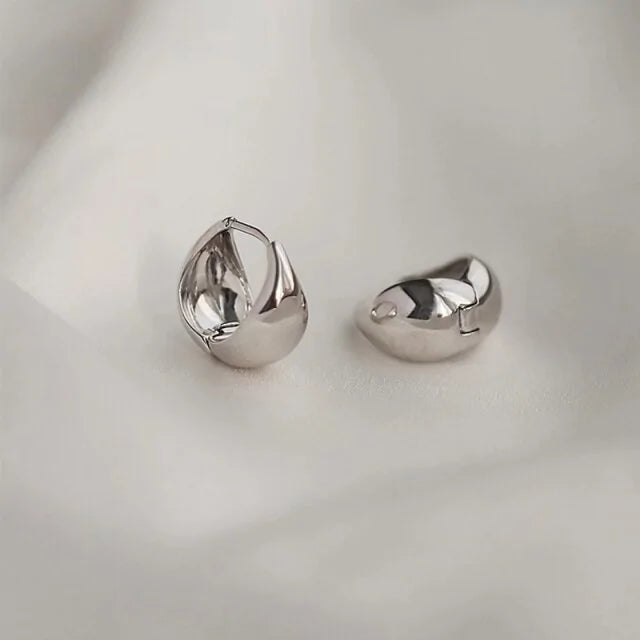 Short Hoop Earrings - Gold & Silver