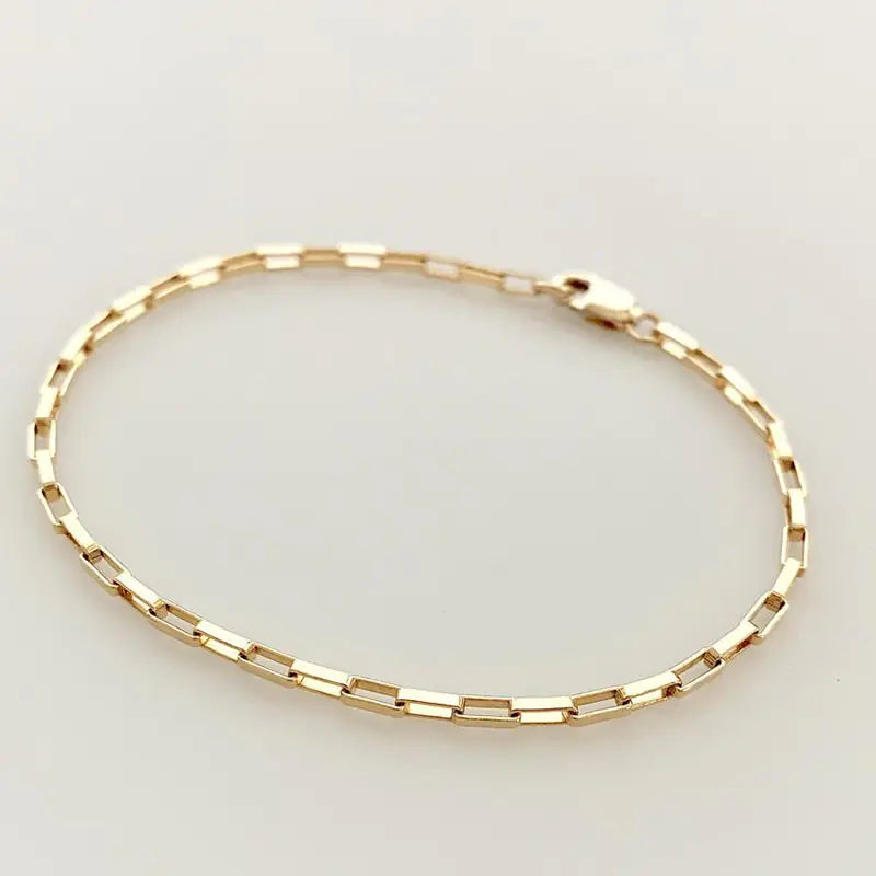 Handmade 14 K Gold Filled Chain Bracelet