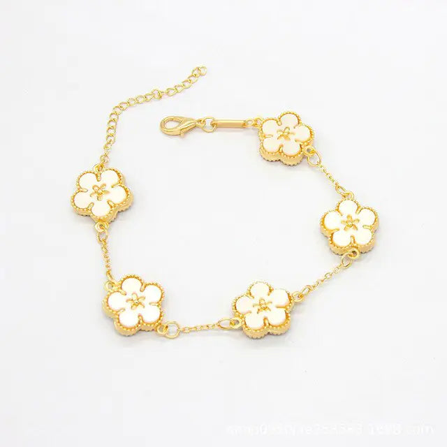 18k Gold Plated Flower Bracelets - Multiple variations