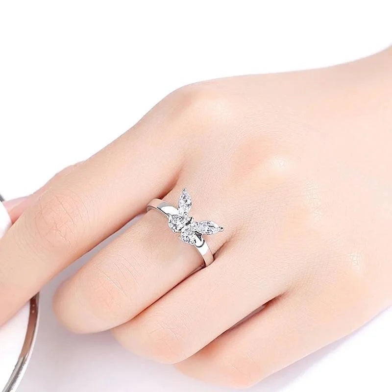 925 Sterling Silver Butterfly Ring