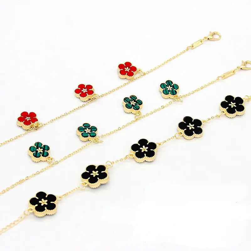 18k Gold Plated Flower Bracelets - Multiple variations