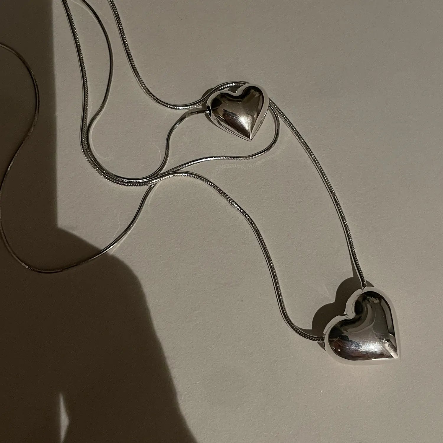 Metal Heart Pendant Necklace