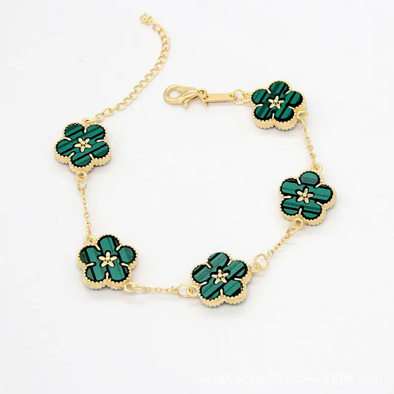 18k Gold Plated Flower Bracelets - Multiple variations