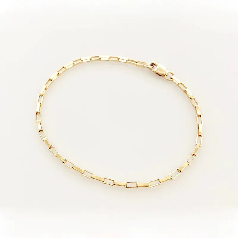 Handmade 14 K Gold Filled Chain Bracelet