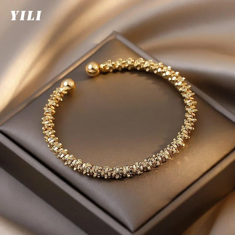 Gold Open YILI Bracelet