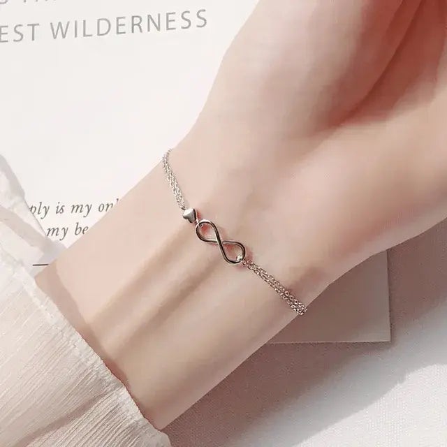 Silver Butterfly & Infinity Bracelet